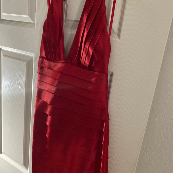 Cocktail dress (red) - Picture 1 of 2